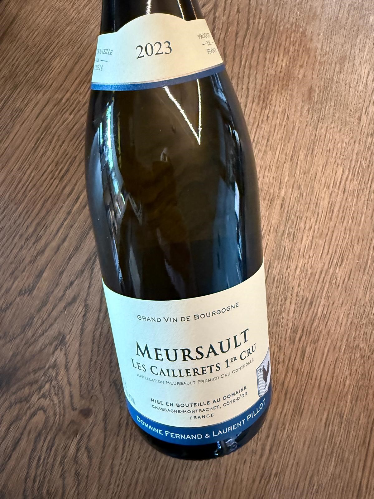 FERNAND ET LAURENT PILLOT MEURSAULT 1ER CRU CAILLERETS AOC BLANC 2023
